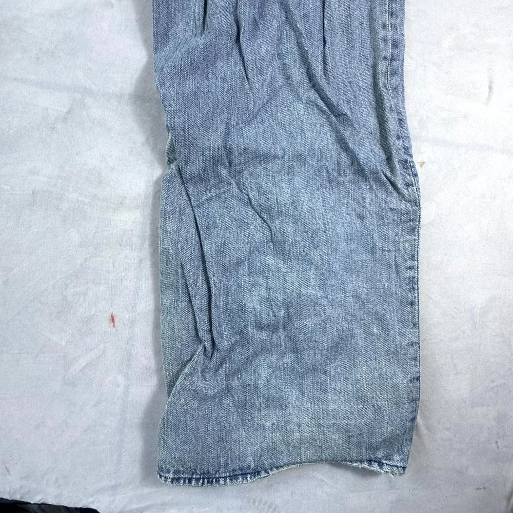 Vintage Jordan Jeans Mens 34x34 Blue Denim Distressed Hip Hop Straight Leg